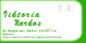 viktoria markos business card